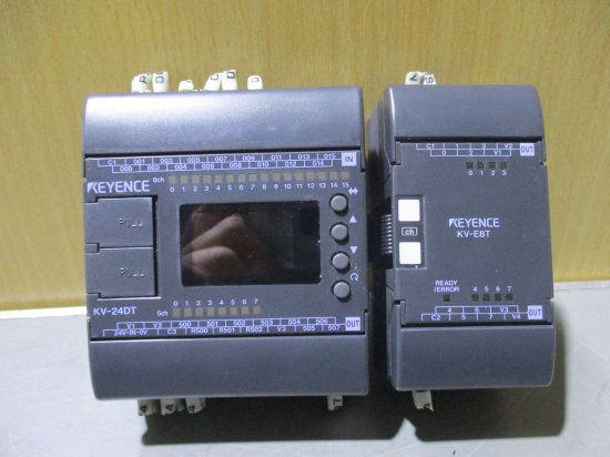 中古 KEYENCE KV-24DT キーエンス プログラマブルコントローラ/表示機能内蔵PLC KV-E8T - growdesystem