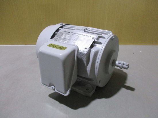 新古 TOSHIBA 3-PHASE INDUCTION MOTOR IK-FBK8 三相インダクションモーター 0.2kW -  growdesystem