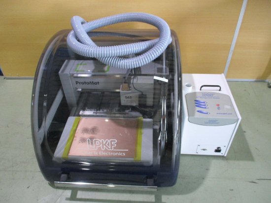 中古 回路基板プロッター LPKF Laser&Electronics ProtoMat S63 /真空テーブル LPKF Quatro Clean  Air シリーズ JS iSeries ＜送料別＞ - growdesystem