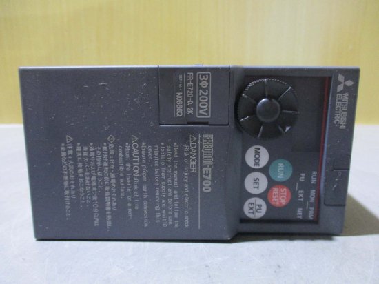 中古 MITSUBISHI INVERTER FR-E720-0.2Ｋ インバーター - growdesystem