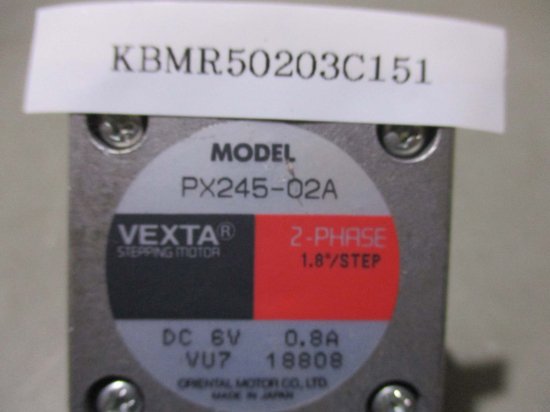 中古 ORIENTAL MOTOR VEXTA STEPPING MOTOR PX245-02A ステッピングモーター DC 6V 0.8A -  growdesystem