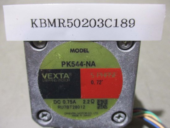 中古 ORIENTAL MOTOR VEXTA STEPPING MOTOR PK544-NA ステッピングモーター DC 0.75A -  growdesystem