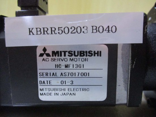 中古 MITSUBISHI AC SERVO MOTOR HC-MF13G1 サーボモータ/ TAKAMURA K6505 - growdesystem