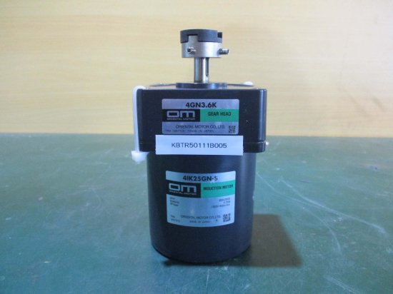 中古ORIENTAL MOTOR 4GN3.6K/4IK25GN-S モーター 25W 200/22V 0.25A - growdesystem