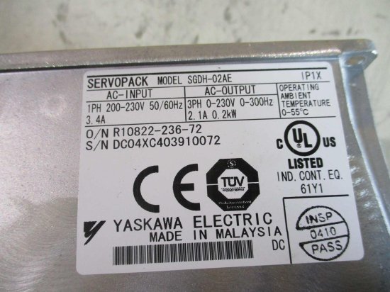 中古 YASKAWA サーボパック SGDH-02AE SERVOPACK JUSP-NS300 - growdesystem