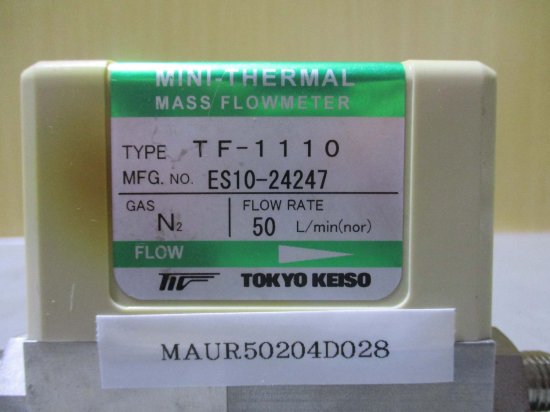 中古 TOKYO KEISO MINI-THERMAL MASS FLOWMETER TF-1110 質量流量計 - growdesystem