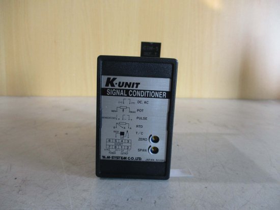 中古 M-SYSTEM SIGNAL CONDITIONER KCE-5A-B 交流電流トランスデューサ - growdesystem