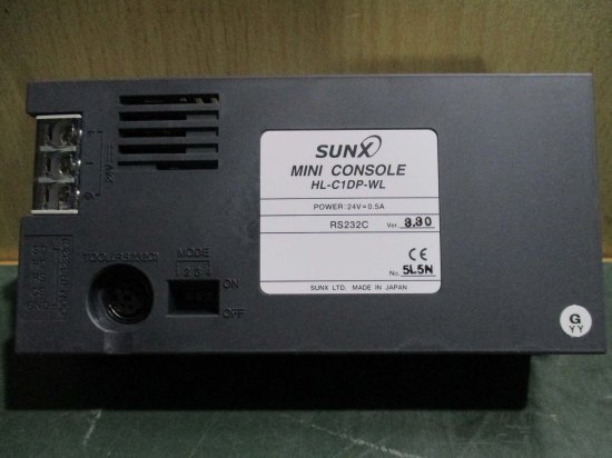 新古 SUNX MINI CONSOLE HL-C1DP-WL 超高速レーザ変位センサ小型コンソール 通電OK - growdesystem