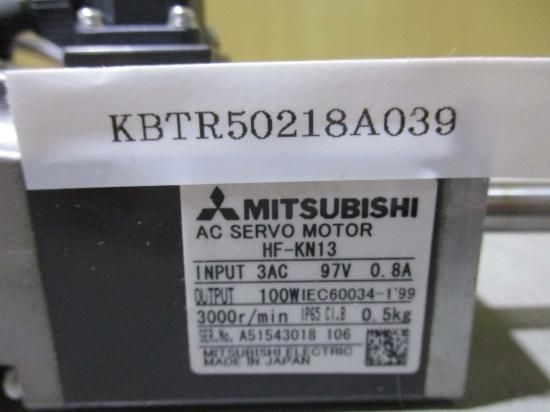 中古 MITSUBISHI HF-KN13 三菱サーボモーター/MR-J3ENCBL2M-A2-H