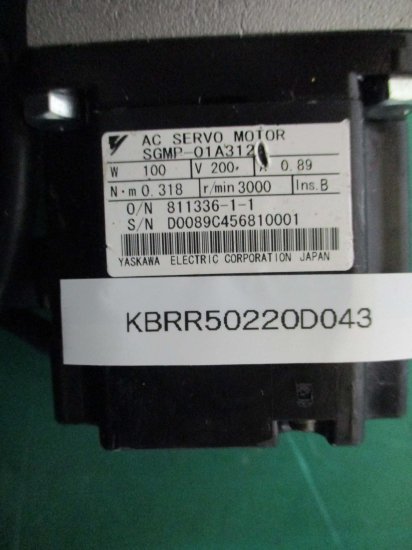 中古 YASKAWA AC SERVO MOTOR SGMP-01A312 100W/IB-SERIES JNFJM-M20-SV-10 -  growdesystem