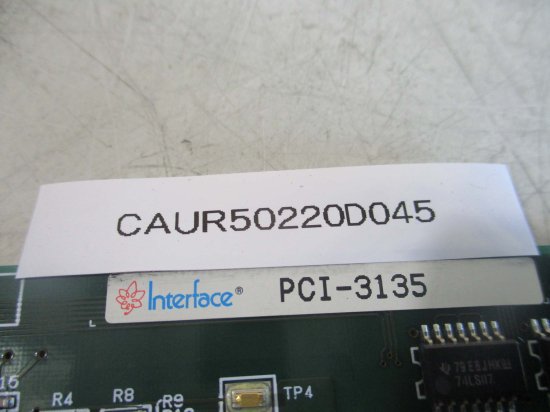 中古 Interface PCI-3135 AD変換 16ch/16Bit PCIボード - growdesystem