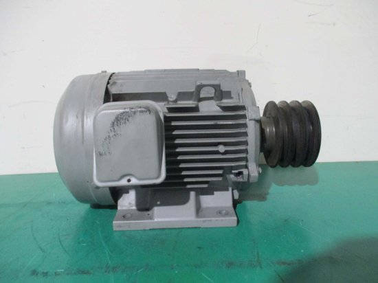 中古 HITACHI 3 PHASE INDUCTION MOTOR TFO-K 三相モーター 3.7KW - growdesystem