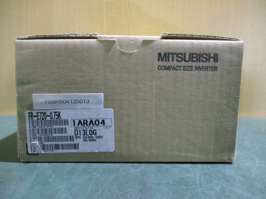 新古 MITSUBISHI INVERTER FR-E720-0.75K インバータ 三相 200-240V