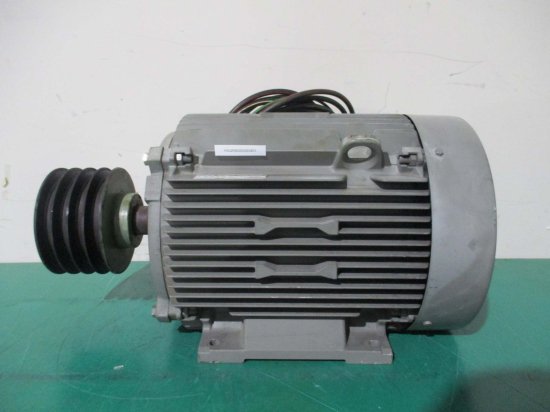 中古 HITACHI THREE PHASE INDUCTION MOTOR TFO-LKK 7.5KW - growdesystem