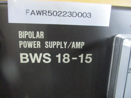 中古 TAKASAGO BIPOLAR POWER SUPPLY/AMP BWS 18-15 バイポーラ電源 