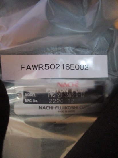 中古 NACHI-FUJIKOSHI PISTON PUMP PVS-2B-35N3-U-12 FELF-8PTモーター 