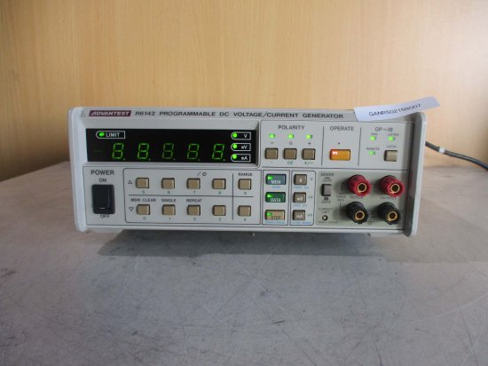 中古 ADVANTEST R6142 PROGRAMMABLE DC VOLTAGE/CURRENT GENERATOR 電源電流発生器 26VA  MAX 48-66Hz 通電OK - growdesystem