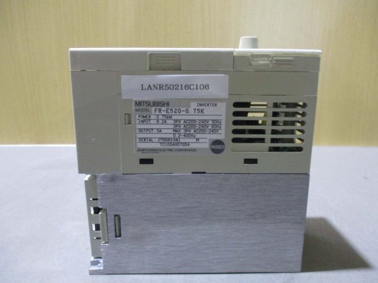 中古 MITSUBISHI INVERTER FR-E520-0.75K インバータ 200-240V 0.75kW - growdesystem