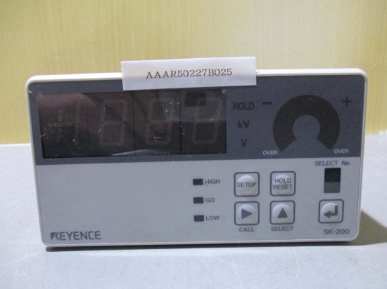 中古 KEYENCE SK-200/SK-035 静電気測定器 - growdesystem