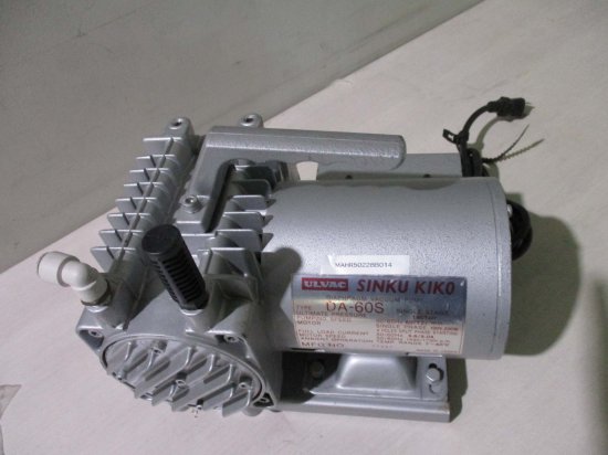 中古 ULVAC diaphragm vacuum pump DA-60S ダイアフラム型ドライ真空ポンプ - growdesystem