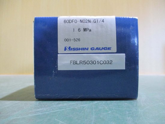 新古 NISSHIN PRESSURE GAUGE 60 DFO-N02N G1/4 1.6MPa 圧力計