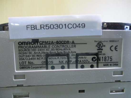 OMRON CPM2A-60CDR-A Programmable Controller CPM2A60CDR-A オムロン-