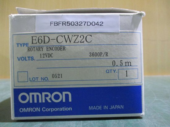 新古 OMRON rotary encoder E6D-CWZ2C 3600P/R 12VDC - growdesystem