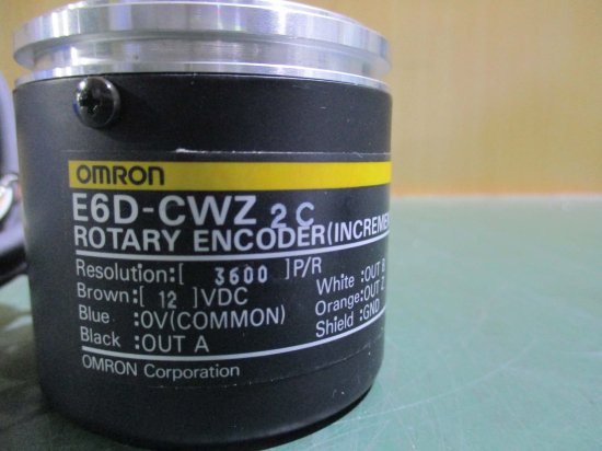 新古 OMRON rotary encoder E6D-CWZ2C 3600P/R 12VDC - growdesystem