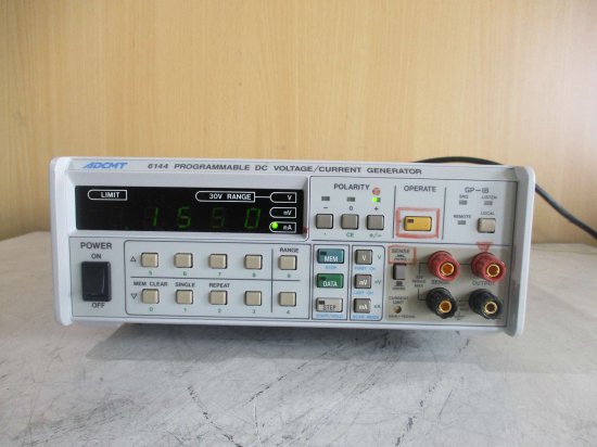 中古 ADCMT 6144 PROGRAMMABLE DC VOLTAGE/CURRENT GENERATOR プログラマブル電圧/電流発生器  通電OK - growdesystem