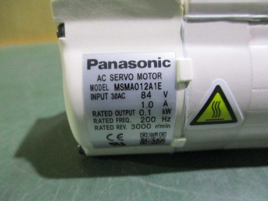 新古 PANASONIC AC SERVO MOTOR MSMA012A1E サーボモータ AC84V 1.0A 0.1kW -  growdesystem