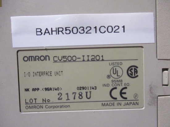 中古 OMRON I/O INTERFACE UNIT CV500-II201 - growdesystem