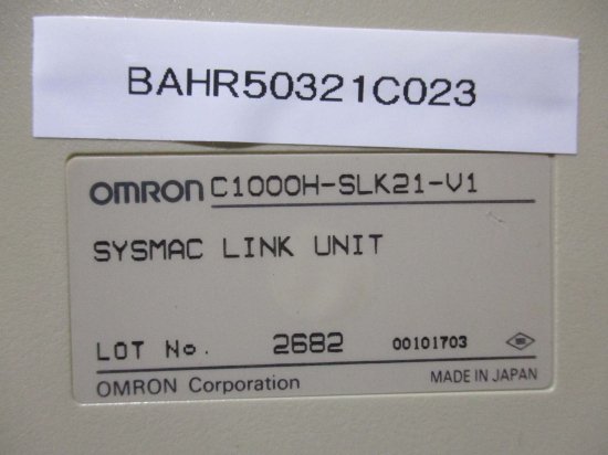 中古 OMRON SYSMAC LINK UNIT C1000H-SLK21-V1 - growdesystem