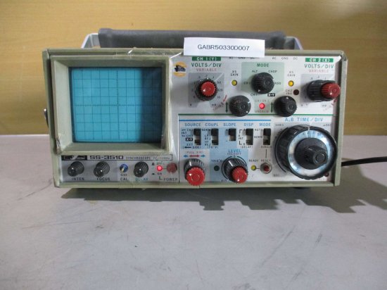 中古 Iwatsu SS-3510 50MHz SYNCHROSCOPE 通電OK - growdesystem