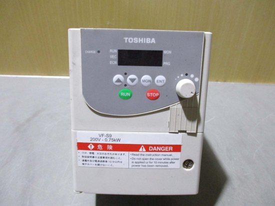 中古 TOSHIBA 東芝インバータ VFS9 -2007PM-AN 3相200V 小型インバータ TOSVERTTM - growdesystem