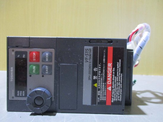 中古 TOSHIBA 東芝 VFS15-2007PM 0.75KW-1.8kVA-1HP インバーター 200V - growdesystem