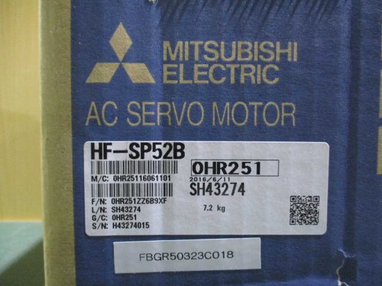 MITSUBISHI ACサーボ MELSERVO HF-SP52B 0.5KW slyg-block.com