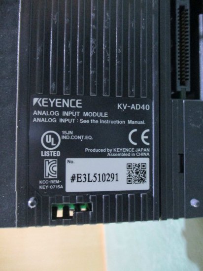 新古 KEYENCE KV-AD40 PLCシステム アナログ入力ユニット - growdesystem