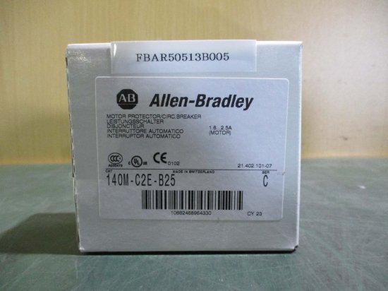 新古 Allen-Bradley 140M-C2E-B25 モーター保護回路ブレーカー 3個セット - growdesystem