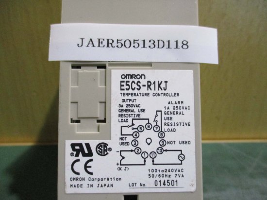 中古OMRON電子温度調節器 E5CS-R1KJ - growdesystem