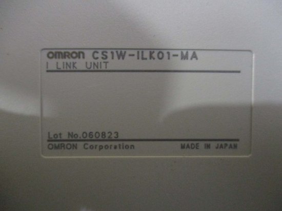 ☆動作保証☆ OMRON PLC ILink リンク装置 CS1W-ILK01-MA工具、DIY用品