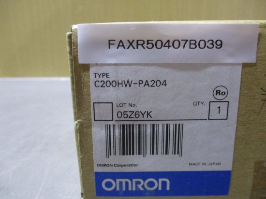 新古 OMRON C200HW-PA204R プログラマブルコントローラ 電源ユニット