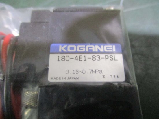 新古 KOGANEI 180-4E1-83-PSL 180形電磁弁3セット - growdesystem