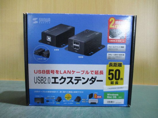 新古 Sanwa Supply USB-EXSET3 USB 2.0 Extender Max 50m Extension