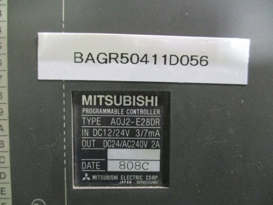 中古 MITSUBISHI 三菱 シーケンサ A0J2-E28DR - growdesystem