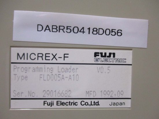 中古 FUJI MICREX-F PROGRAMMING LOADER FLD005A-A10 プログラミング