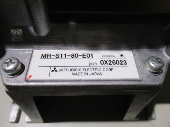 中古 MITSUBISHI MR-S11-80-E01 サーボアンプ - growdesystem