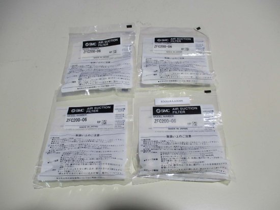 新古 SMC AIR SUCTION FILTER ZFC200-06 真空フィルタ 4セット 送料別 - growdesystem