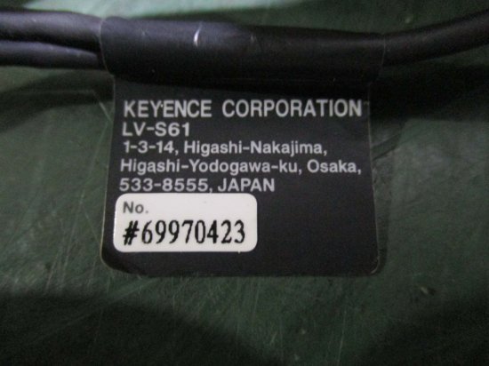 中古 KEYENCE LV-S61 小型デジタルレーザセンサ ヘッド 3セット - growdesystem