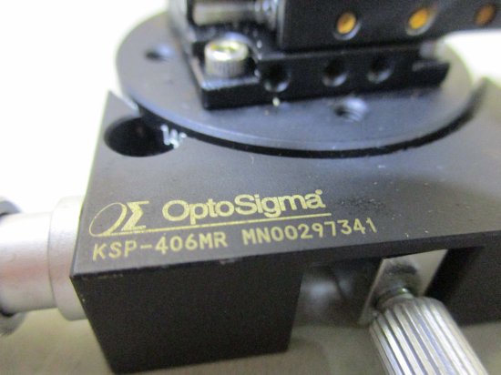 中古 SIGMA 回転粗微動ステージ KSP-406MR /α軸小型薄形ゴニオステージ GOH-25A40 - growdesystem