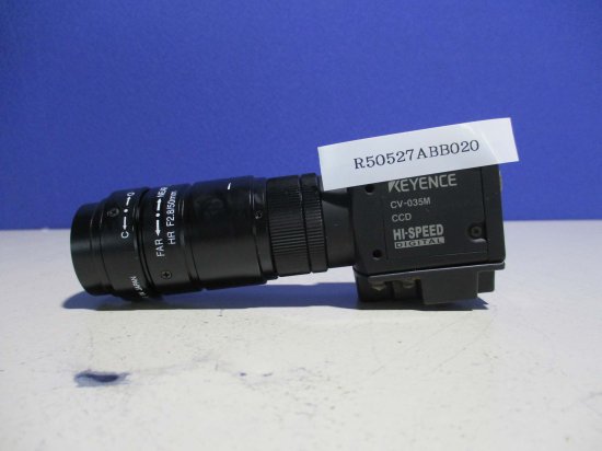 中古 KEYENCE デジタル倍速白黒カメラ CV-035M 画像センサ/HR F2.8/50MM - growdesystem